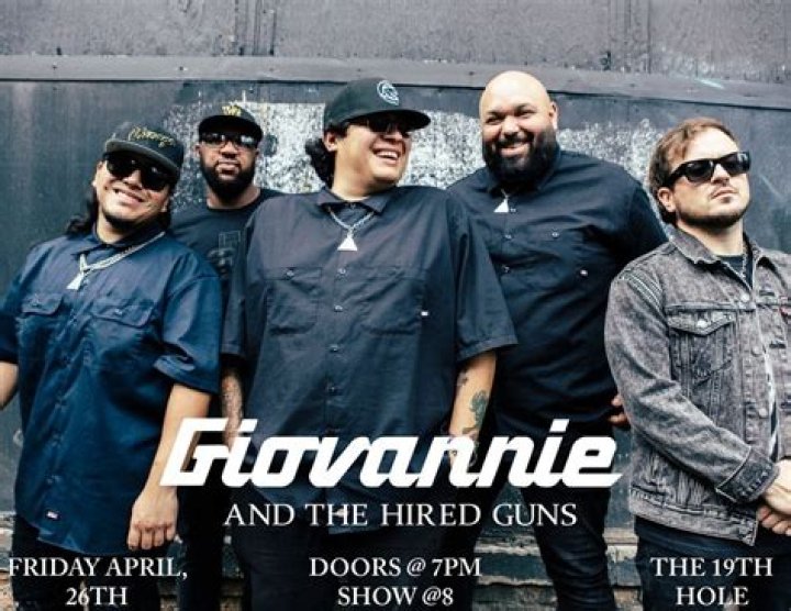 Hire Giovannie and the Hired Guns for a Corporate Event or Performance Booking.