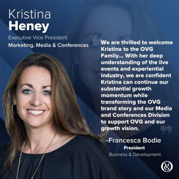 Kristina Heney Named EVP Of Marketing, Media & Conferences At OVG