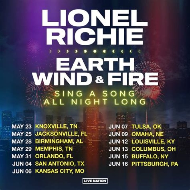 Lionel Richie and Earth, Wind & Fire Announce ‘Sing a Song All Night Long’ Tour