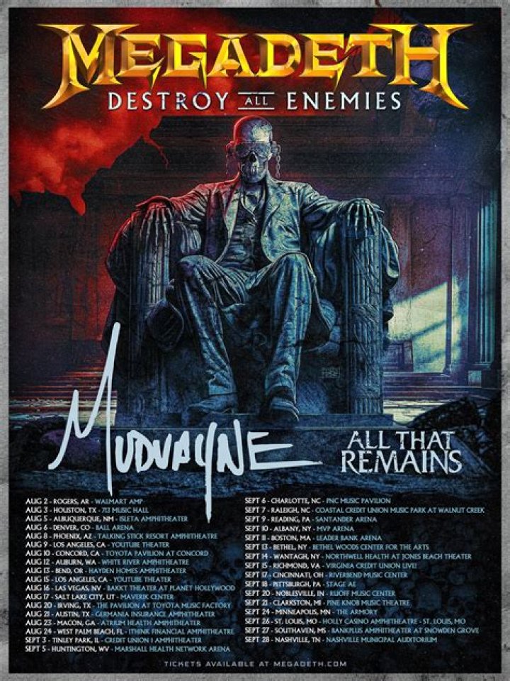 Megadeth Announces The Destroy All Enemies Tour