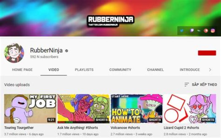 RubberNinja Youtuber overview