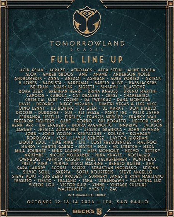 Tomorrowland 2023 Announces Lineup With More Than 600 Acts Over Two Weekends